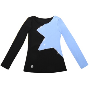 星斯尔滑冰服儿童花样滑冰服训练 女童闪钻训练裤表演服溜冰春夏