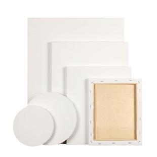 油画布亚麻油画框带画布纯棉带框丙烯油画颜料空白绘画练习油画内框圆形画框布板画材工具画布框榫卯专业