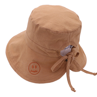 S03太阳帽韩版蝴蝶结渔夫帽女春夏双面戴遮阳子字母刺绣潮遮阳帽