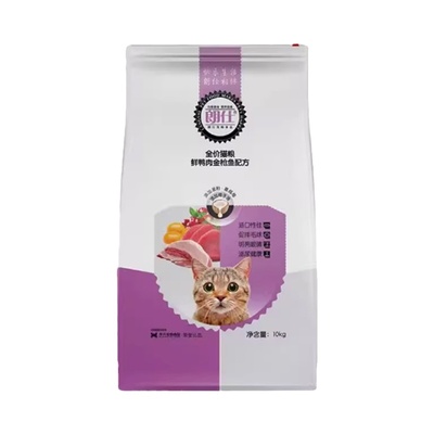 朗仕全价猫粮 鲜鸭肉金枪鱼味10kg 成幼猫通用英短美短主粮20斤装