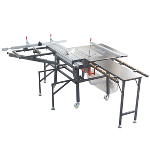 摇臂折叠木工锯台多功能推台锯无尘子母锯一体机精密轨道小型台锯