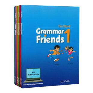 牛津小学英语语法书 牛津语法朋友 英文原版 Oxford Grammar Friends1-6语法做朋友涵盖剑桥少儿英语考试语法寒暑假短期语法学习