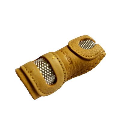 Clover日本进口可乐牌工具 二合一顶针（57-368）牛皮顶针