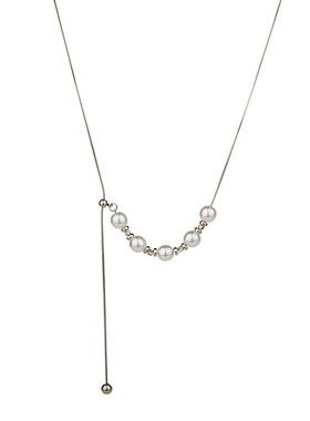 Dopamine Vault」歌笙.可抽拉珍珠项链女简约小众百搭气质毛衣链