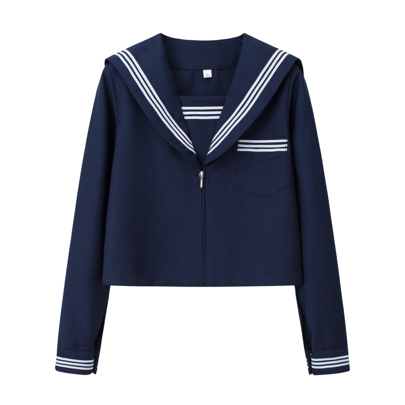 暖心熊绀三本学院风JK水手服套装