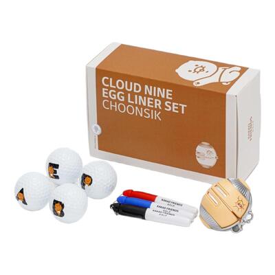 现货韩国正品代购KaKaofriends高尔夫球蛋壳求画线器R3球套盒