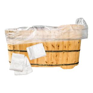 一次性浴缸套洗澡袋酒店泡澡浴盆袋子加大加厚浴池膜浴袋泡浴用品