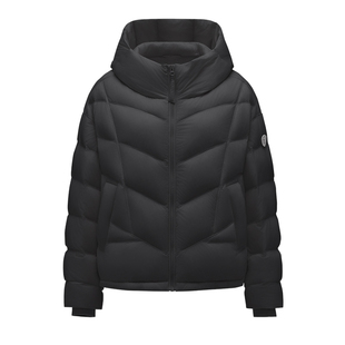 坦博尔2025秋冬新款户外羽绒服女运动保暖连帽短款外套女时尚显瘦