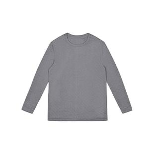 宜而爽男三层夹棉加厚保暖圆领|半高领长袖衫秋冬保暖打底衫秋衣