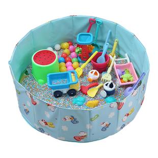 儿童沙子玩具沙室内沙池套装仿瓷沙替决明子沙滩玩具宝宝挖沙围栏