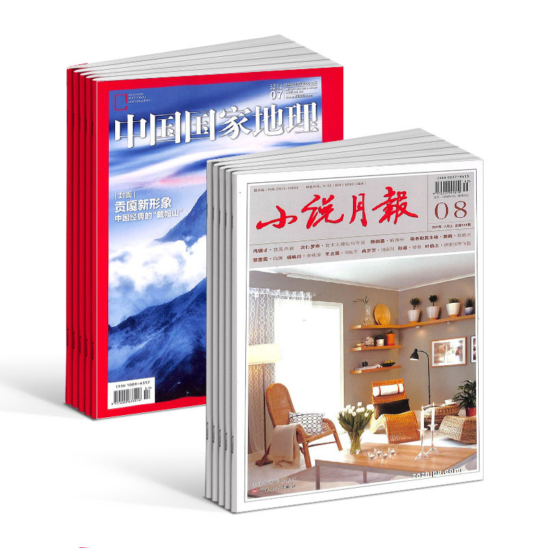 中国国家地理+小说月报杂志组合