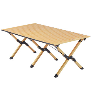 挪客户外折叠桌便携式铝合金蛋卷桌露营野餐桌椅轻量化野营装备