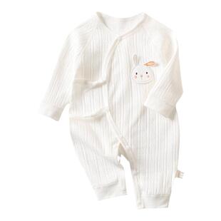 新生婴儿儿衣服春秋款装纯棉蝴蝶初生幼儿52码59刚出生宝宝连体衣