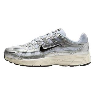 乐积运动 NIKE P-6000 白银灰低帮复古老爹鞋运动休闲 CD6404-105