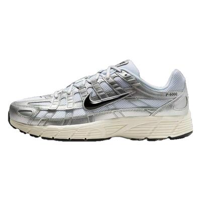 乐积运动 NIKE P-6000 白银灰低帮复古老爹鞋运动休闲 CD6404-105