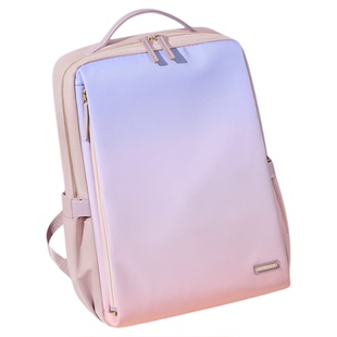 GOLF双肩包女士时尚渐变轻便15.6寸电脑包大容量学生户外双肩包