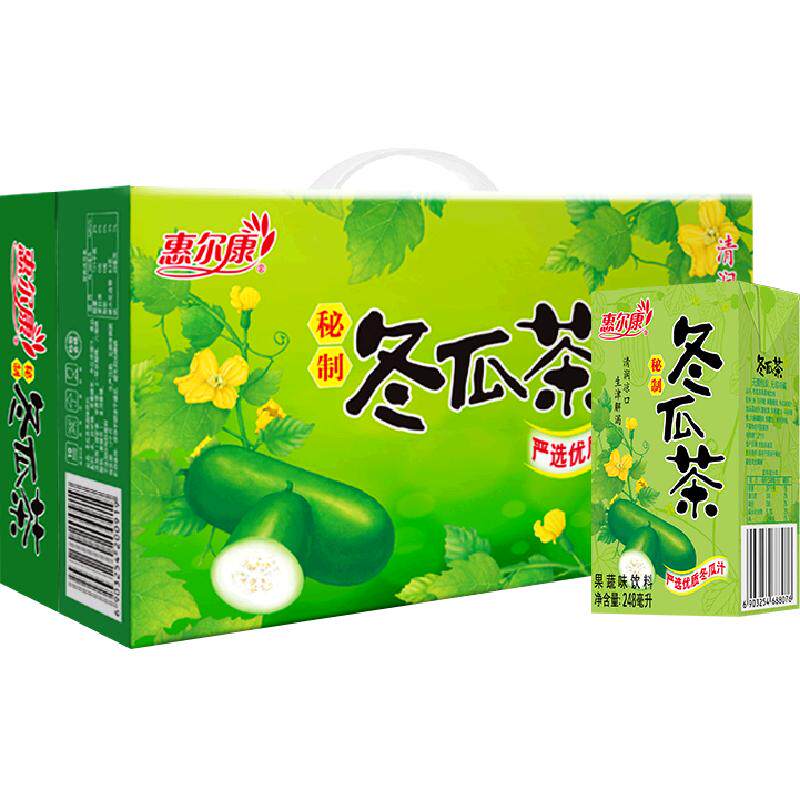 惠尔康秘制冬瓜茶饮料清火解腻菊花核心植物成分夏季植物饮品整箱