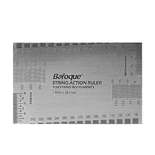 Baroque电木吉他琴颈调节量规工具找平不锈钢弦高弦距尺测量卡尺