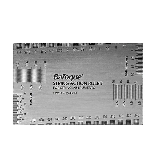 Baroque电木吉他琴颈调节量规工具找平不锈钢弦高弦距尺测量卡尺