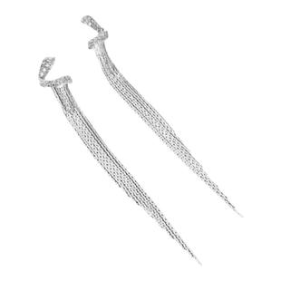 波西米亚链子流苏耳环女长款气质S925银针耳钉耳坠高级感气质耳饰