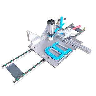 木工立铣机锣机公母榫头精密款推台红木开槽滑台推台气缸靠尺推台