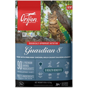 【官方旗舰】Orijen渴望八重守护猫粮成猫进口营养全猫粮5.4kg