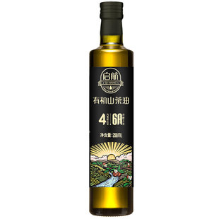 启航有机山茶油258ml纯正野山茶籽油山顶系列