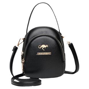 真皮质感三层小包包女2026新款女士放手机包单肩包韩版百搭斜挎包