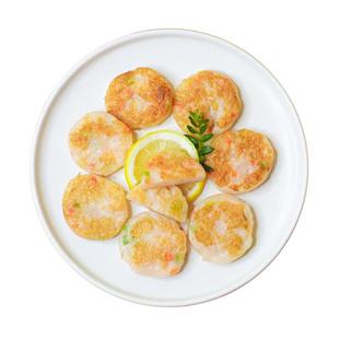 大洋世家 彩蔬鲜虾饼160g袋装虾肉早餐方便营养商用