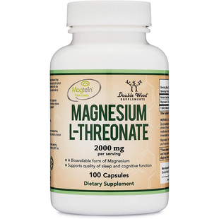 美国double wood苏糖酸镁补充剂成人补脑记忆力保健品旗舰店正品