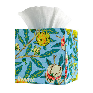 RENOVA葡萄牙进口古典盒抽纸1盒花色随机艺术3层吸水不易破柔软