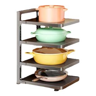 厨房置物架台面橱柜橱柜内收纳挂壁壁挂两用放锅架墙角分层灶台