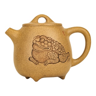 鸣远传人宜兴正品紫砂壶名家纯全手工原矿金降破高石瓢小容量茶具