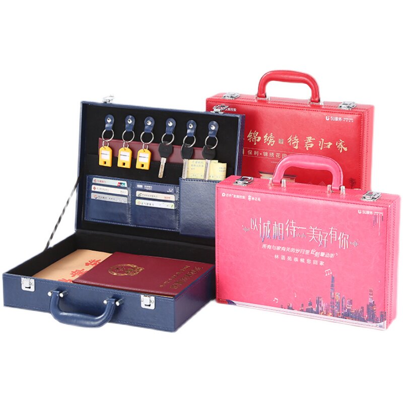 交房工具箱定制皮质礼品盒
