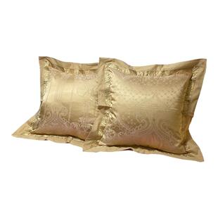 欧式50x50靠垫套靠枕套靠垫芯抱枕套正方形床头沙发全棉贡缎提花