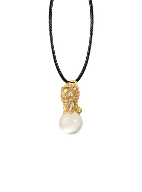 与万物九灵元圣吊坠玛瑙水晶太乙祖庭联名款九头狮挂坠保平安礼物