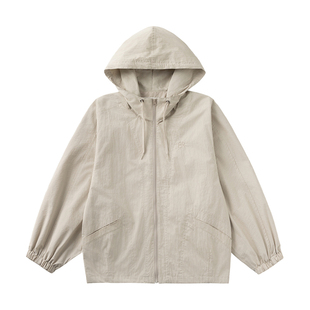 KXLFCHN空穴来风 秋季日系复古刺绣连帽夹克外套男纯色百搭上衣女