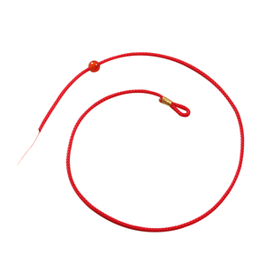 本命年半成品手绳小红绳手链可穿珠女男串黄金DIY手工编织脚链细