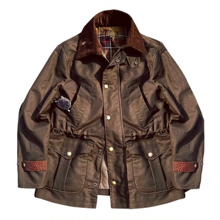 无蜡不欢——美式复古油蜡中长款猎装夹克经典工装外套防风防水