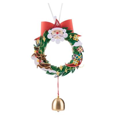 赛卓圣诞花环手工diy衍纸材料包工具套装幼儿园小学生社团活动课自制创意圣诞节小礼物挂件装饰圣诞树摆件