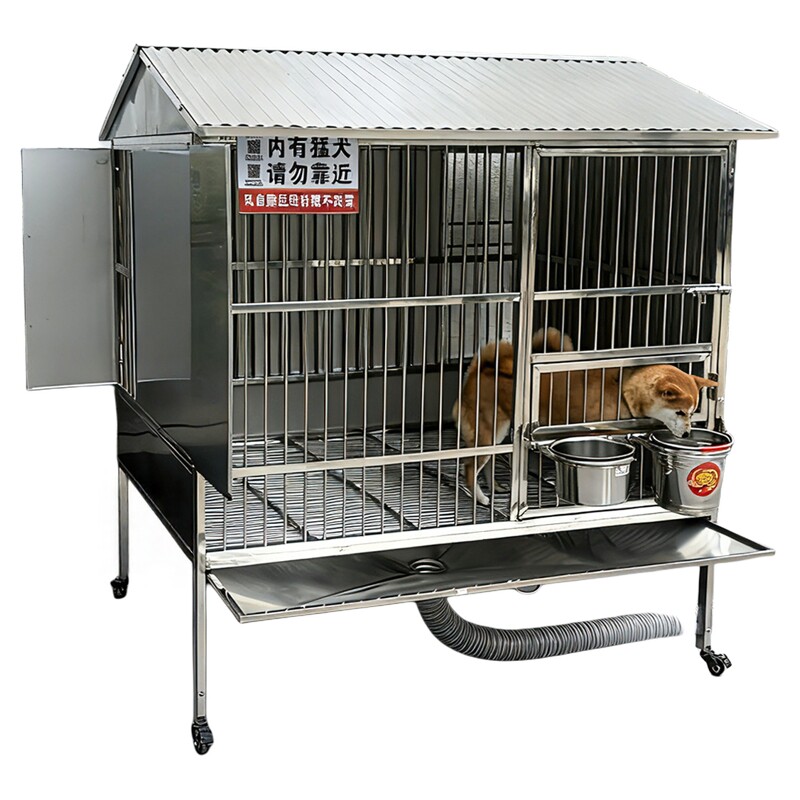 大牛中大型犬不锈钢狗笼子