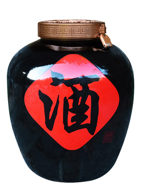 加厚陶瓷老式酒缸安全运输