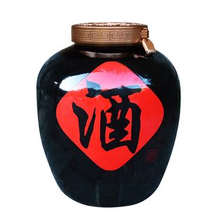 大口加厚酒缸酒坛子陶瓷老式酒坛罐50/100/150/200斤装泡酒专用缸