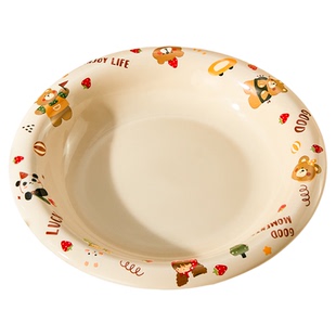 可爱米饭碗家用陶瓷儿童吃饭碗面碗汤碗好看的水果沙拉碗酸奶小碗