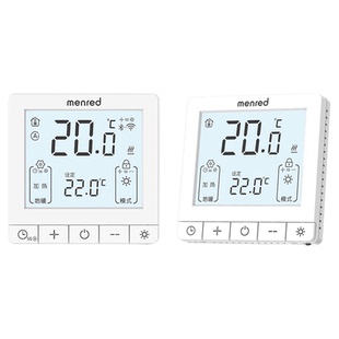 menred曼瑞德水地暖温控器智能电壁挂炉控制面板暖气无线调节开关