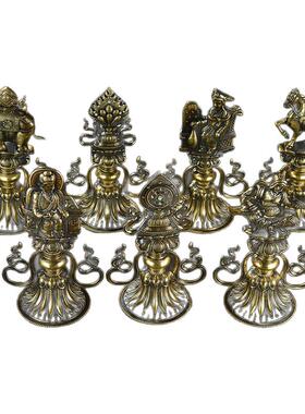 轮王七珍 密宗七政宝吉祥 古典精雕法宝堂用品