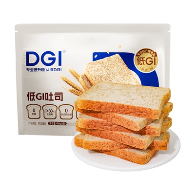 DGI无糖精全麦面包早餐蛋糕