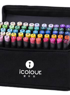 icolour动漫风油性204色马克笔