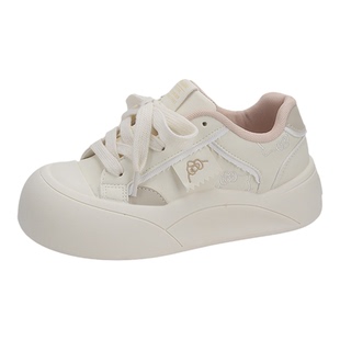 女童运动鞋春款2026新款学生休闲板鞋中大童透气软底女孩百搭鞋子