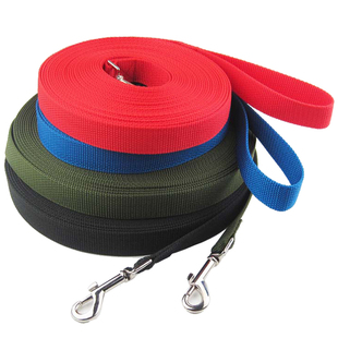 工作犬马犬狼狗军绿绳训犬追踪带 牵引绳加长狗绳子链中大型犬